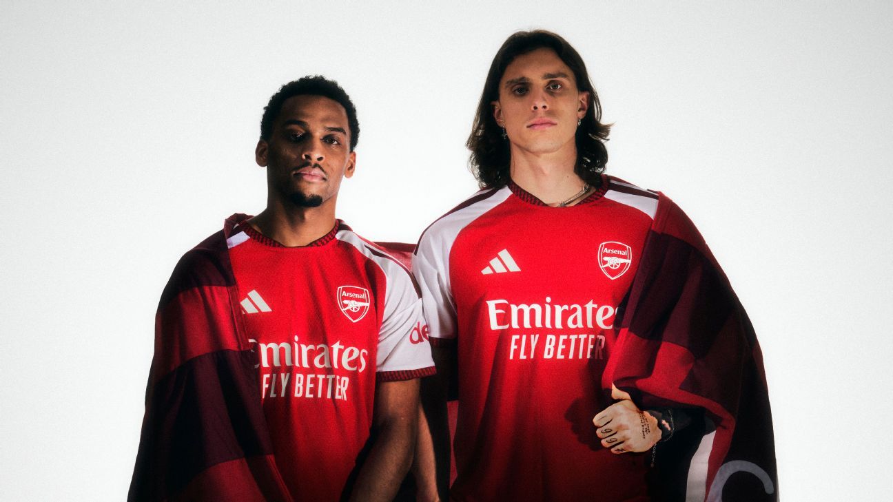 Arsenal unveil new 2026-27 home kit ahead of Champ...