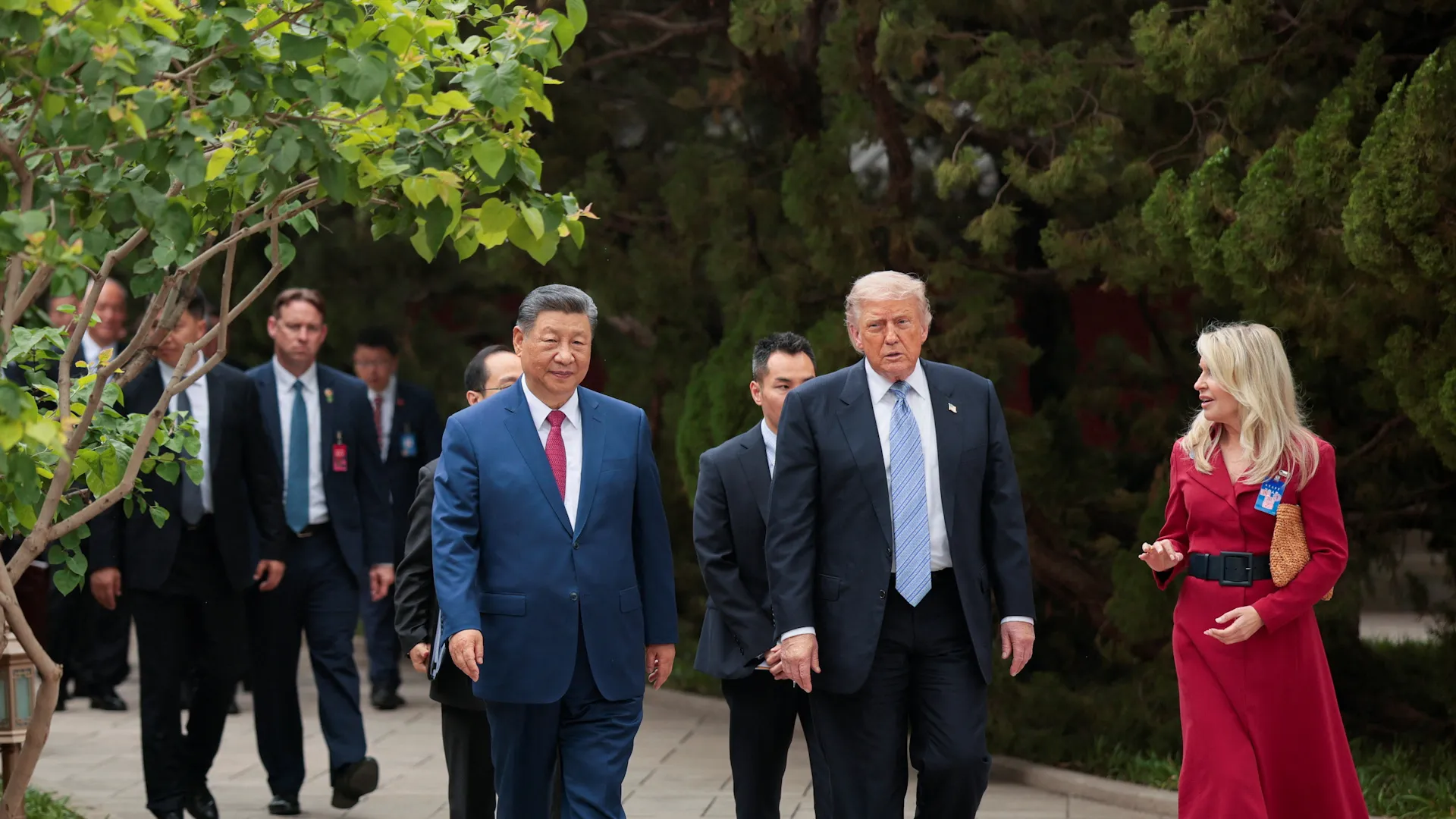 Xi praises US ‘milestone’ visit and relationship, offers Trump roses