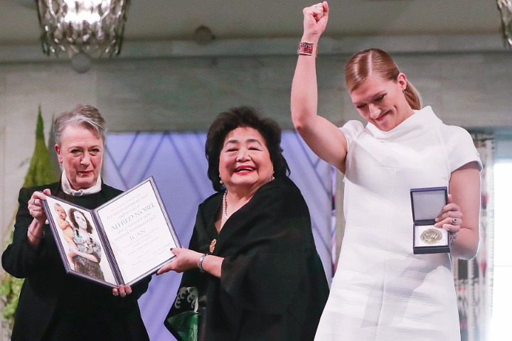 Anti-nuclear weapon campaigner ICAN receives 2017 Nobel Peace Prize