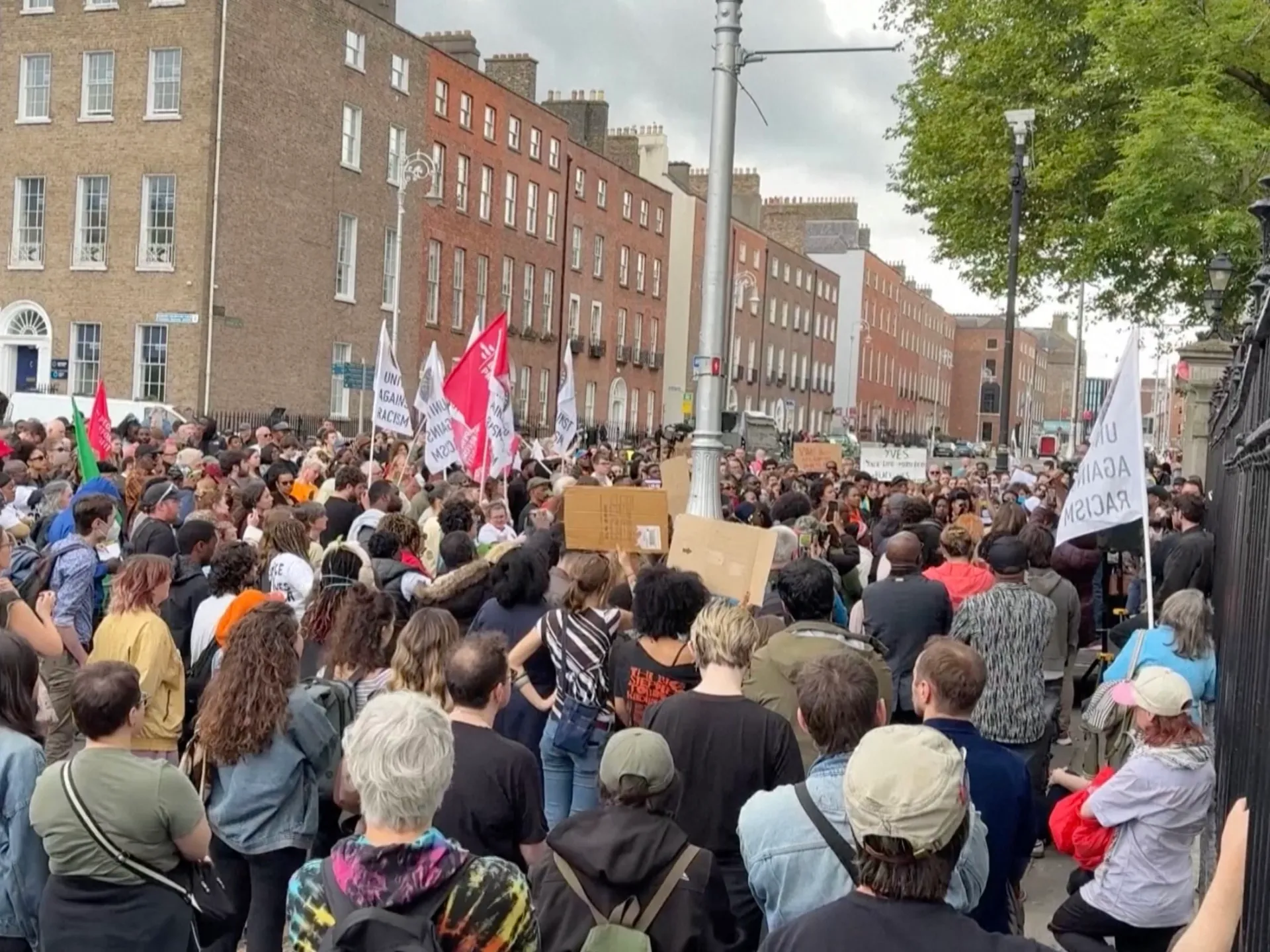 Hundreds protest Ireland’s ‘George Floyd moment’