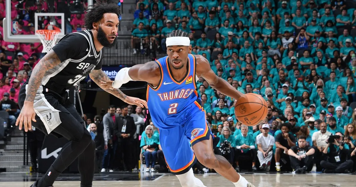 Gilgeous-Alexander leads Thunder past Spurs for 2-1 NBA playoff lead