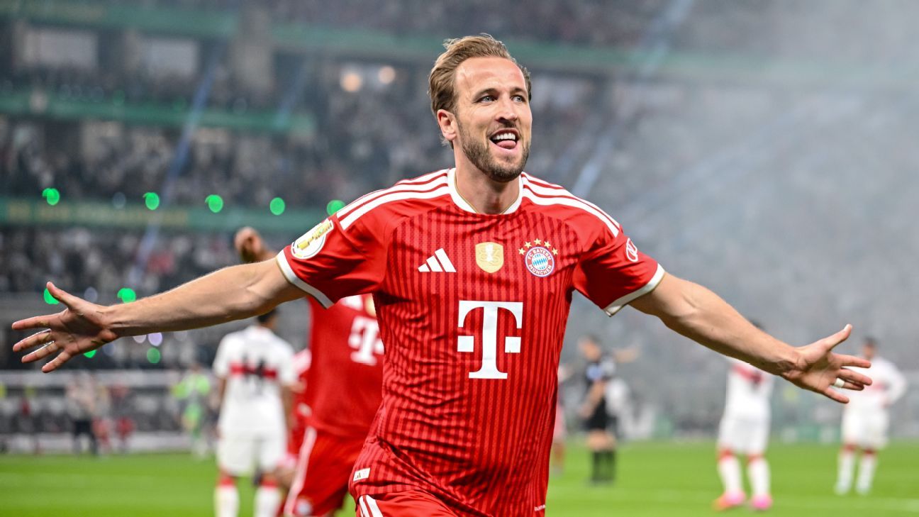 Kane hat trick powers Bayern to German Cup title
