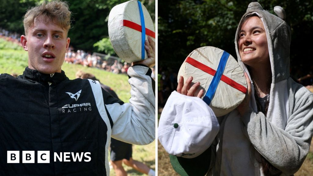 Watch: Best moments from 2026 Cooper's Hill cheese rolling races
