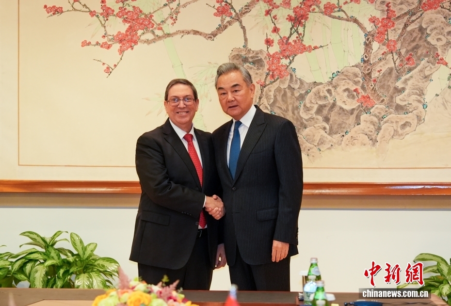 王毅会见古巴外长罗德里格斯