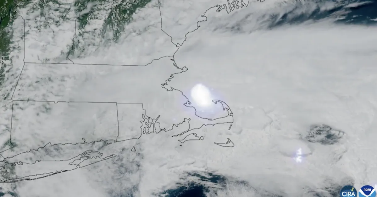 A meteor exploded off the coast of Boston