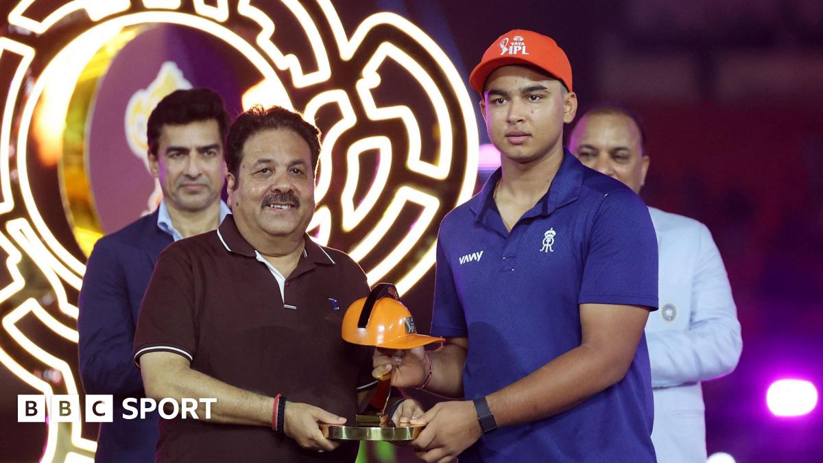 Sooryavanshi, 15, wins car at IPL awards - but cannot drive it