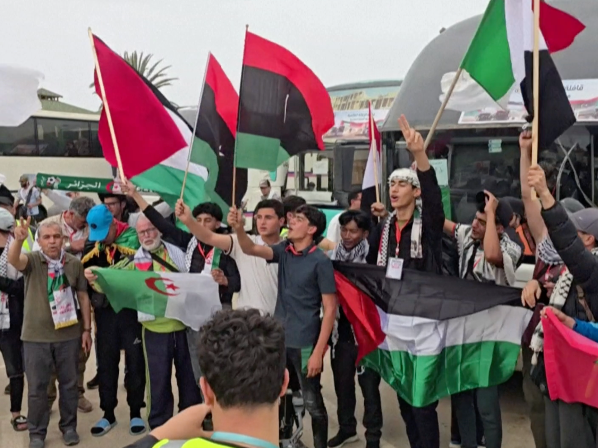 Gaza aid convoy in Libya prepares to head to Gaza