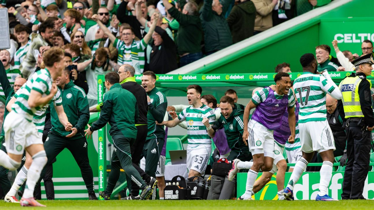 Celtic pip Hearts to Scottish title on final day