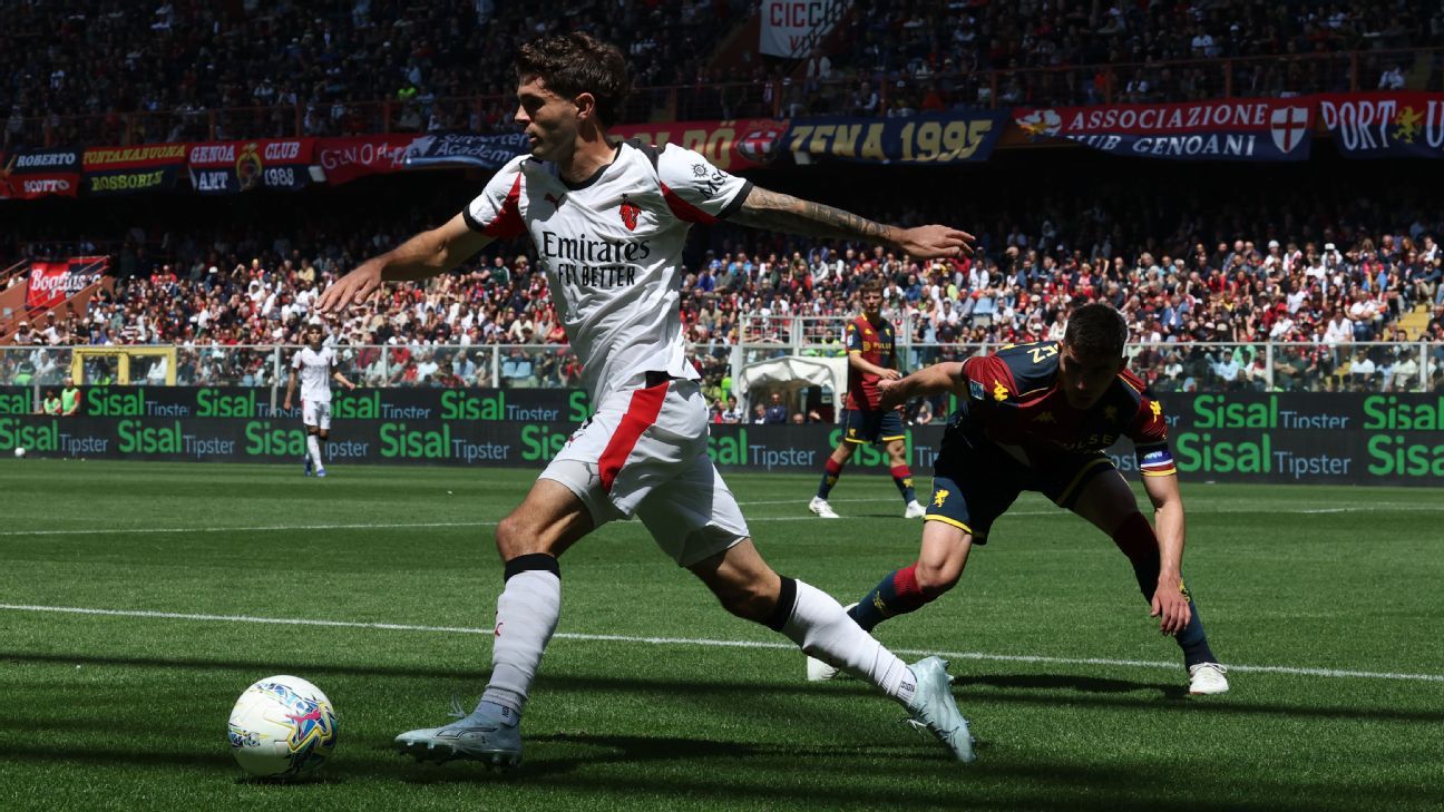 Pulisic makes return from injury in AC Milan win