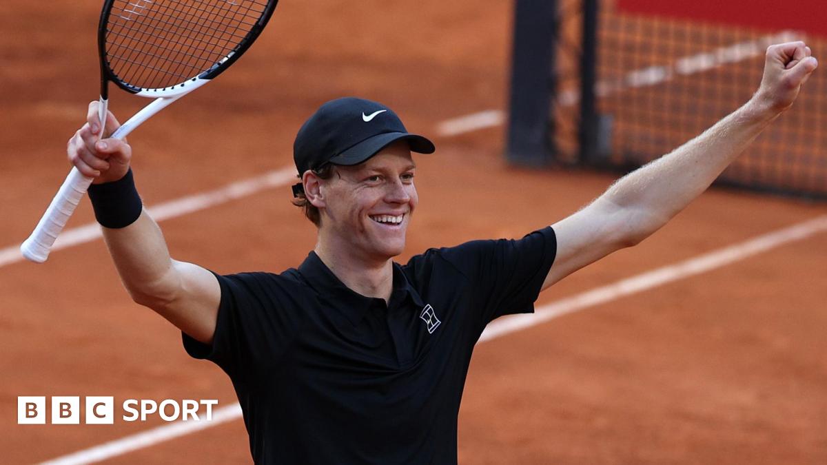 Sinner speeds into history with Rome win