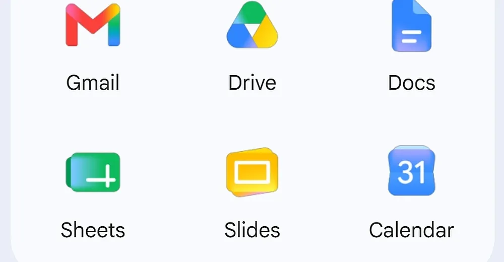 Google is rolling out its redesigned Workspace app icons