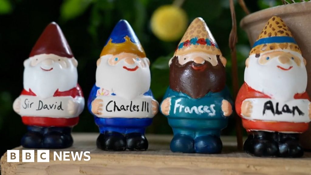 Watch: Celebrities paint garden gnomes for Chelsea Flower Show as ban lifts