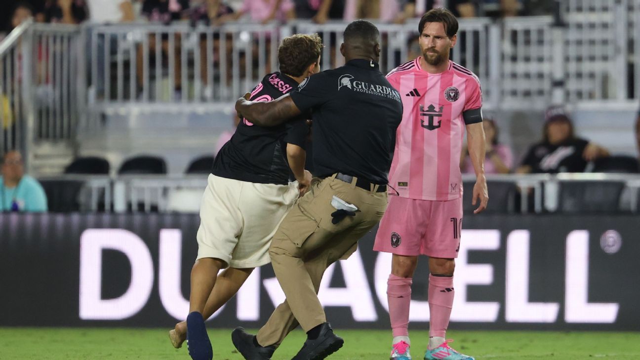 Wherever Messi goes, pitch invaders and chaos -- a...