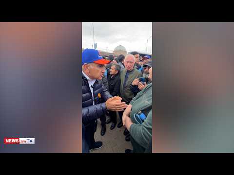 Пашинян в Спитаке Лорийской области Армении вступил в напряжённый спор с женщиной