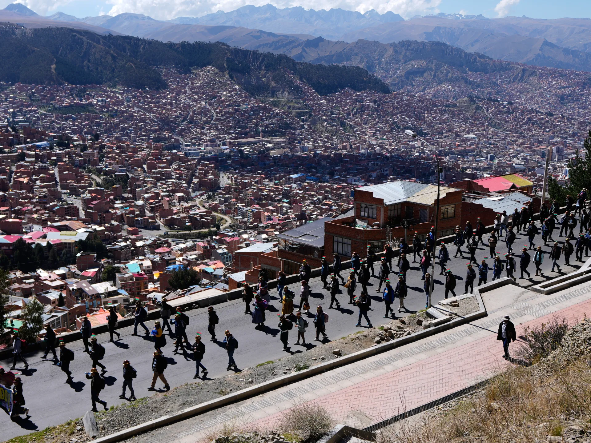 Thousands of protesters demand president’s resignation in Bolivia’s La Paz