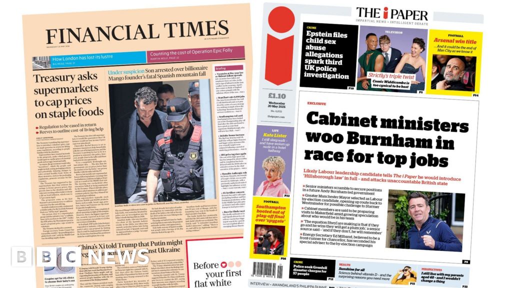 The Papers:  'Cap prices on staple foods' and 'Strictly's triple twist'