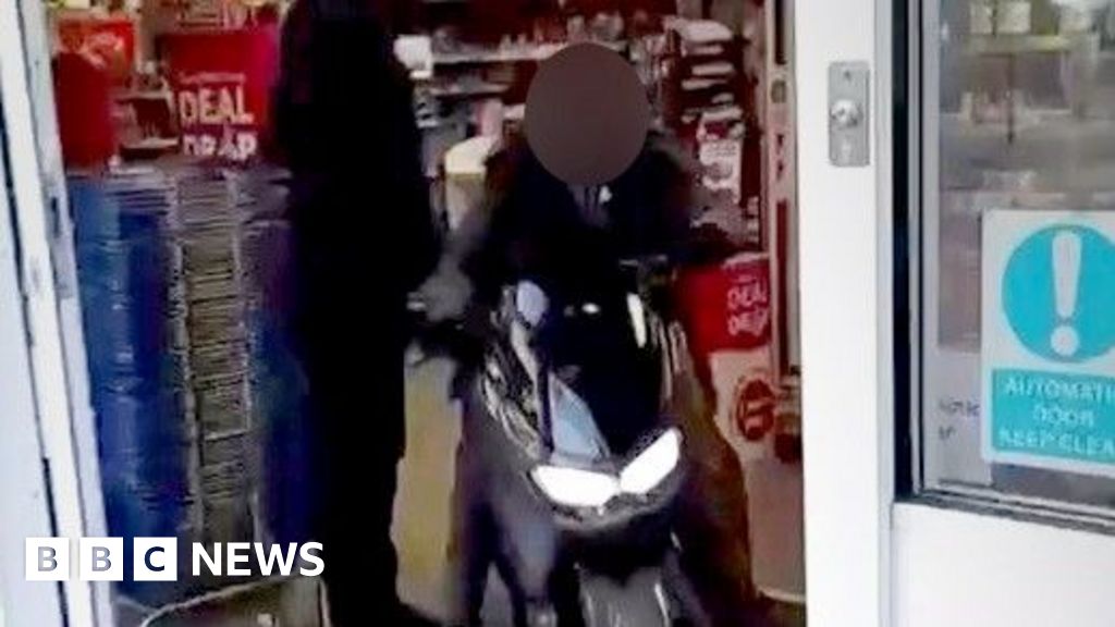 Moped riding in shop is not a surprise on 'forgotten estate'
