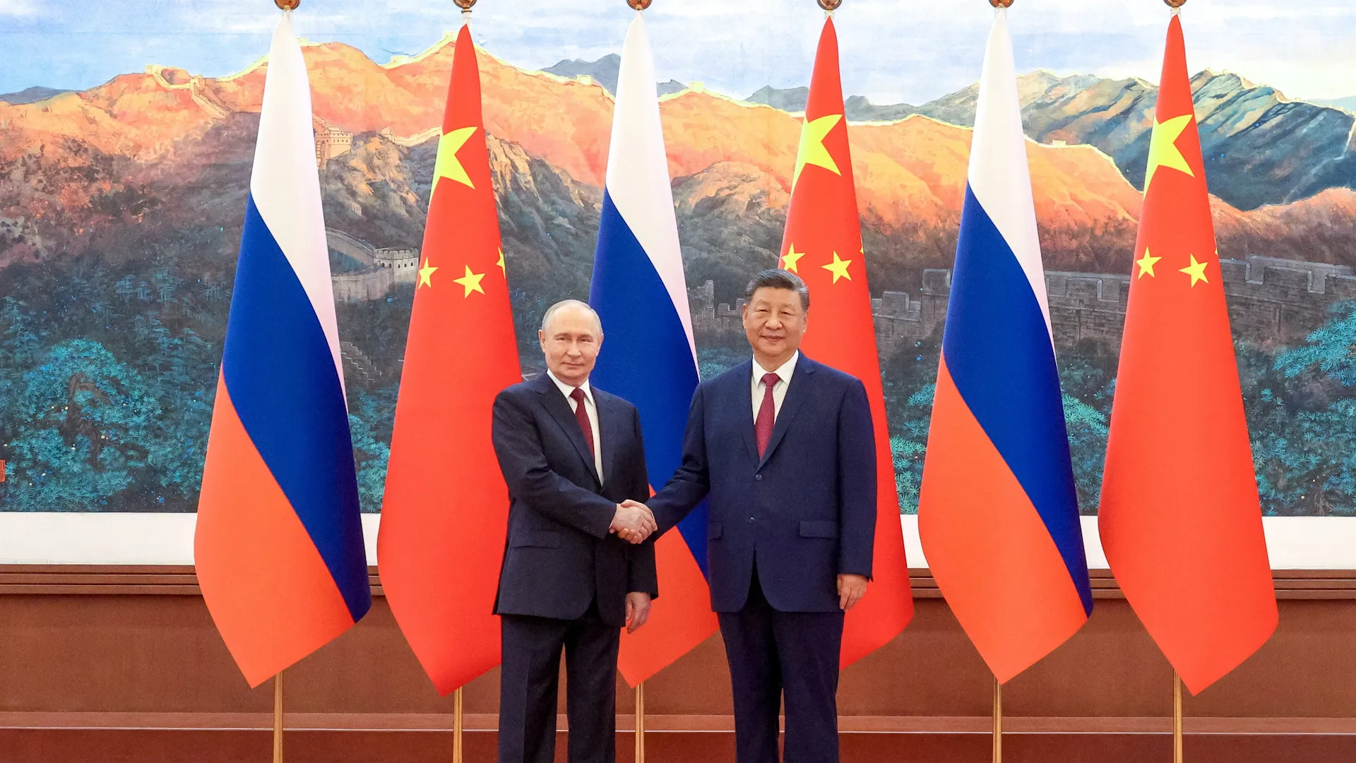 Putin hails ‘unshakable foundations’ in meeting with China’s Xi