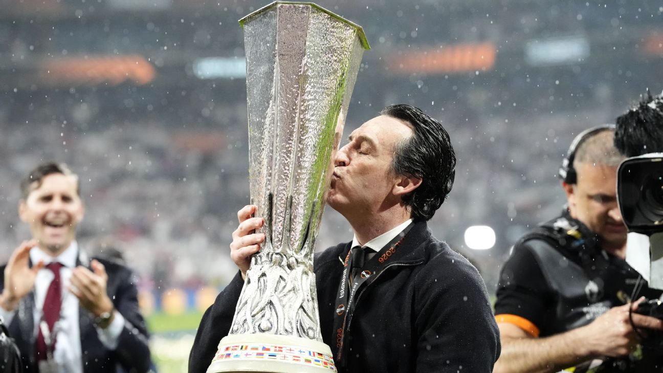 'Grateful' Emery joins greats with 5th Europa titl...